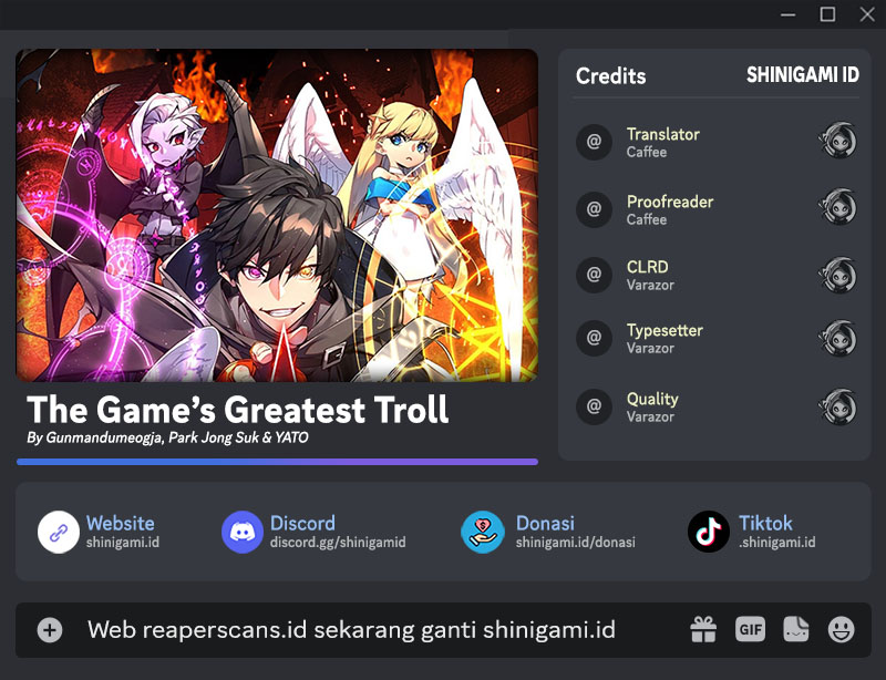 Baca Komik The Game’s Greatest Troll Chapter 22 Gambar 1
