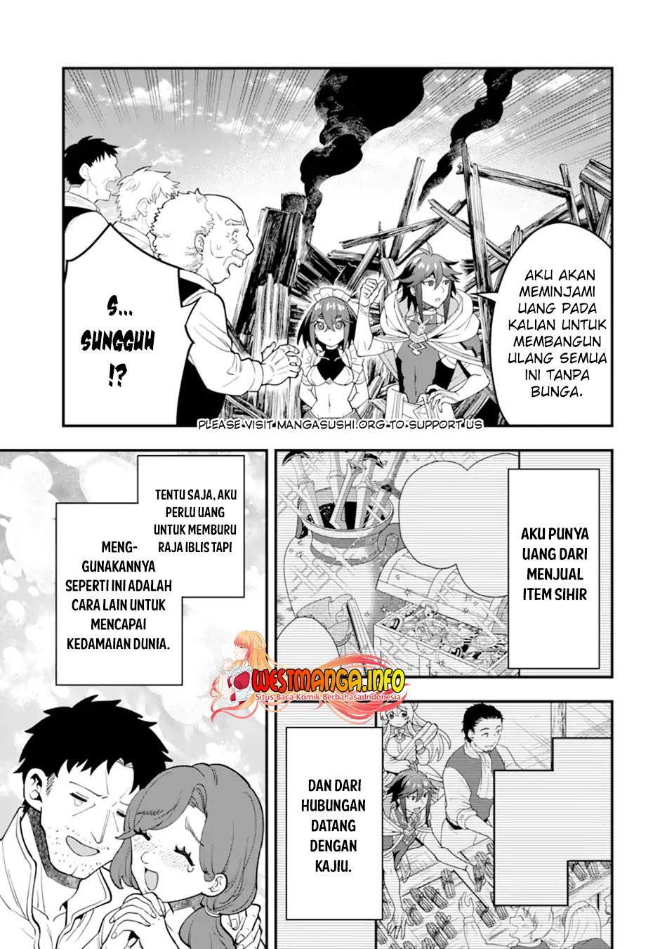 Kouryakuhon o Kushi Suru Saikyou no Mahoutsukai ~”meirei sa sero” to wa Iwa Senai Oreryuu Mao Tobatsu Saizen Ruuto ~ Chapter 47.1 Gambar 7
