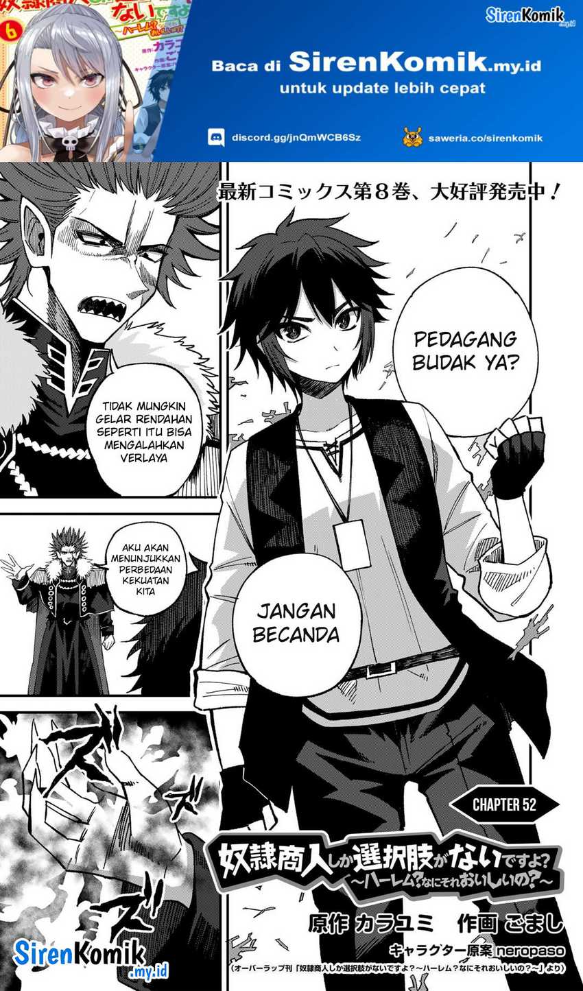 Baca Manga Dorei Shounin shika Sentakushi ga nai desu yo? ~Harem? Nani sore oishii no?~ Chapter 52 Gambar 2