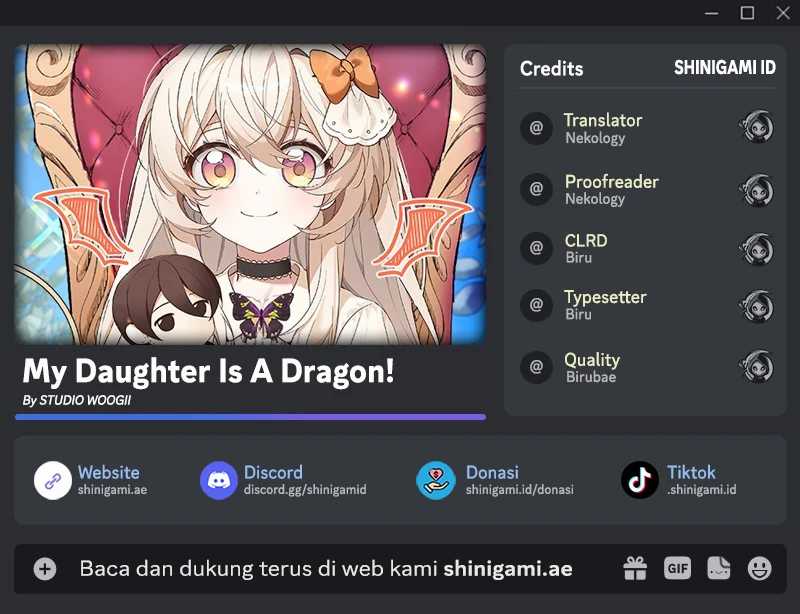 Baca Komik My Daughter Is a Dragon! Chapter 63 Gambar 1