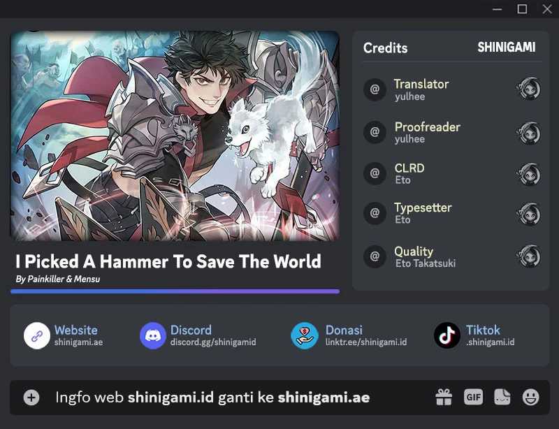 Baca Komik I Picked A Hammer To Save The World Chapter 47 Gambar 1
