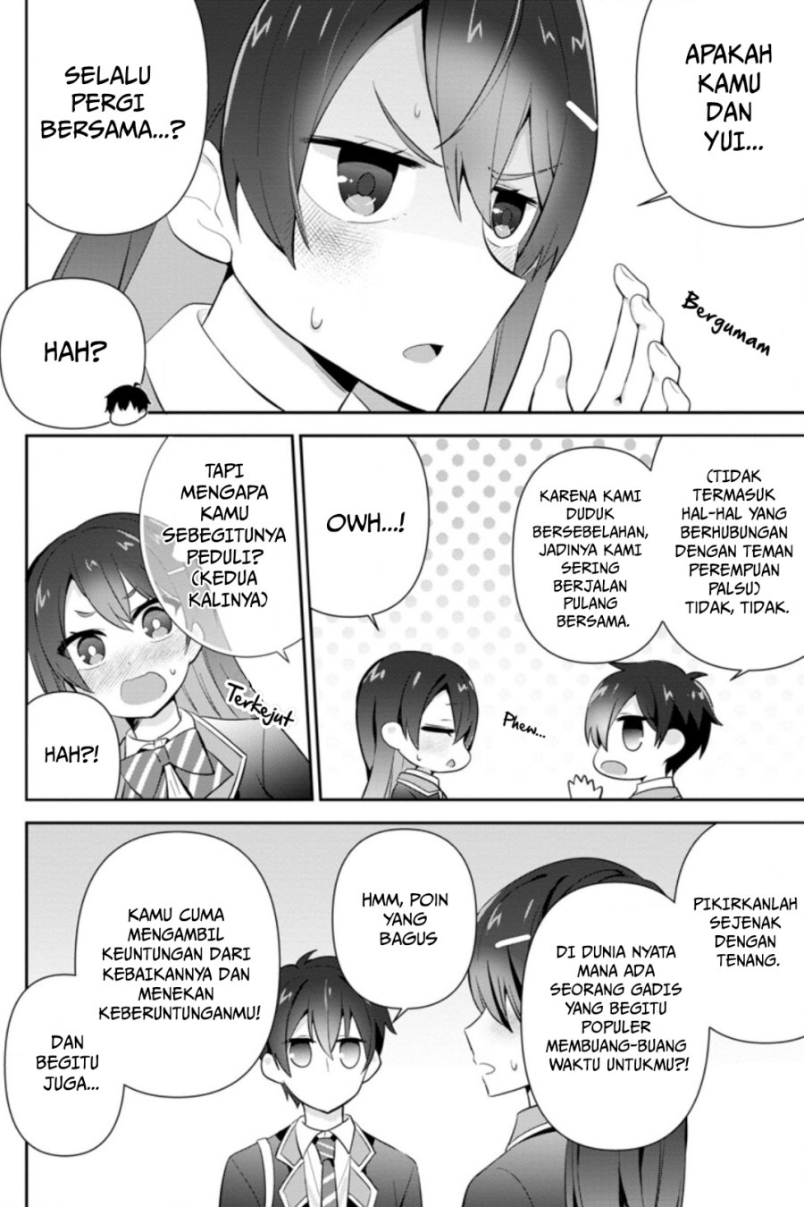 The Cute Girl Sitting Next to Me Is Trying to Make Me Fall in Love With Her as a Way to Ridicule Me, but the Tables Were Turned on Her Before She Knew It Chapter 11 Gambar 22