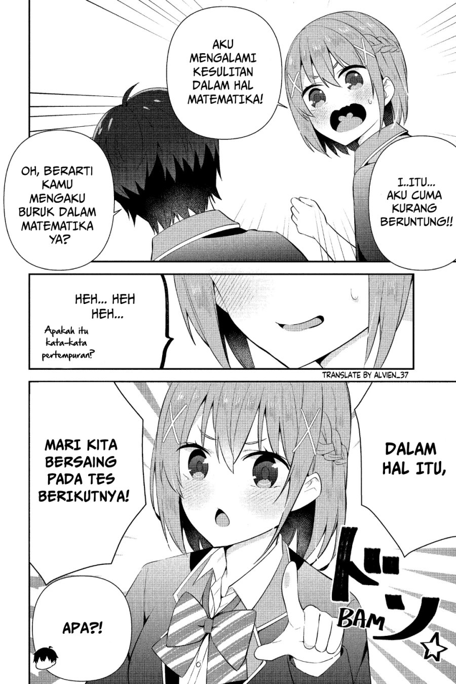The Cute Girl Sitting Next to Me Is Trying to Make Me Fall in Love With Her as a Way to Ridicule Me, but the Tables Were Turned on Her Before She Knew It Chapter 11 Gambar 8