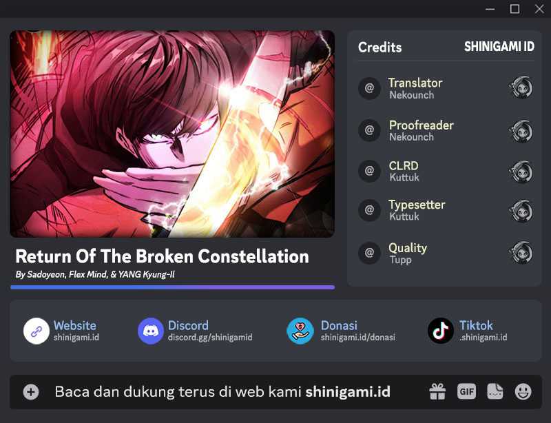 Baca Komik Return of the Broken Constellation Chapter 85 Gambar 1