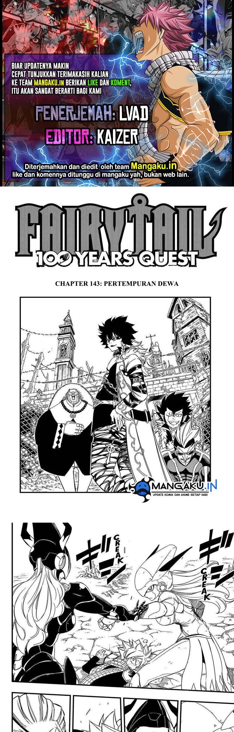 Baca Komik Fairy Tail: 100 Years Quest Chapter 143 Gambar 1