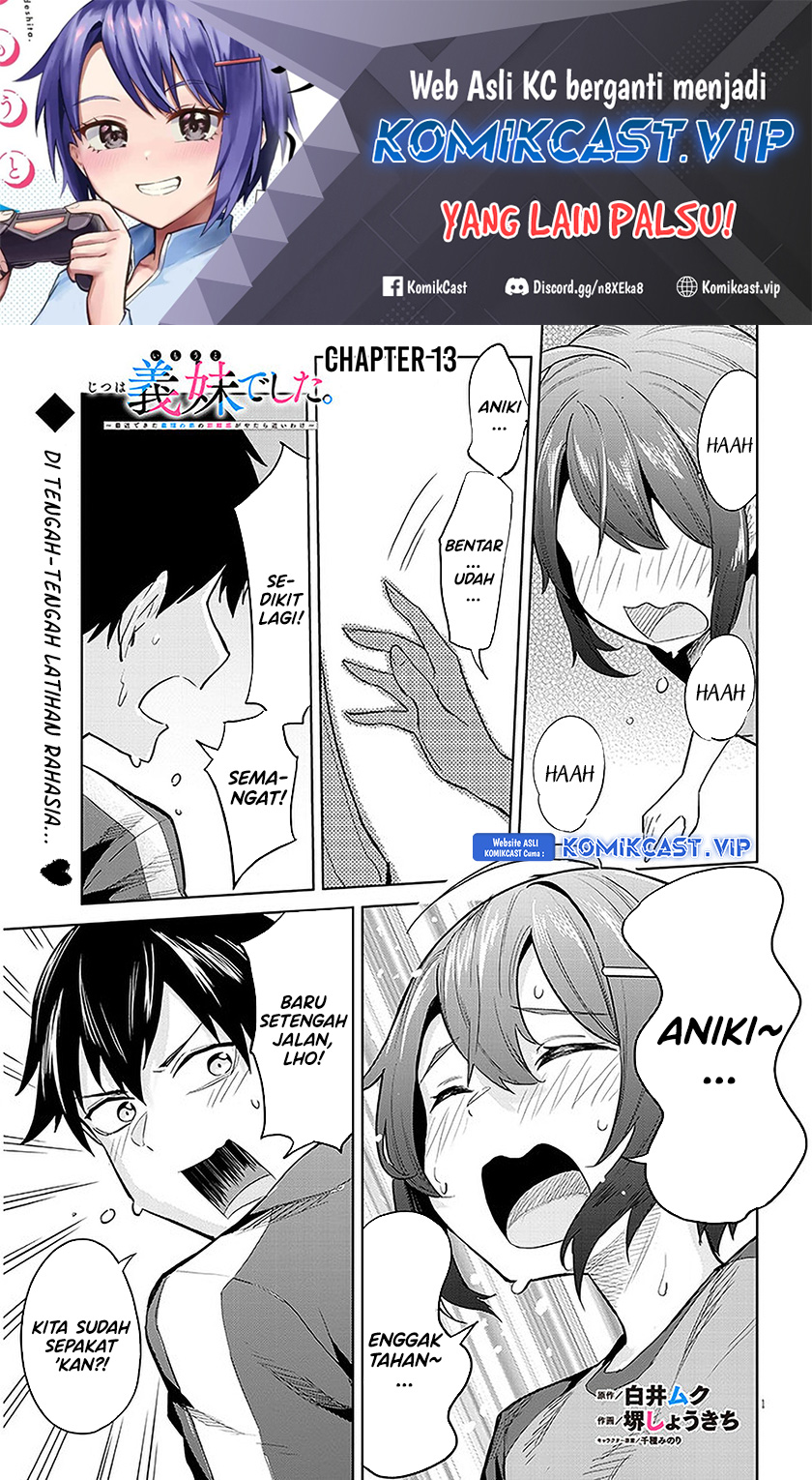 Baca Manga Jitsu wa Gimai (Imouto) deshita. ~Saikin de Kitagiri no Otouto no Kyorikan ga Yatara Chikaiwake~ Chapter 13 Gambar 2