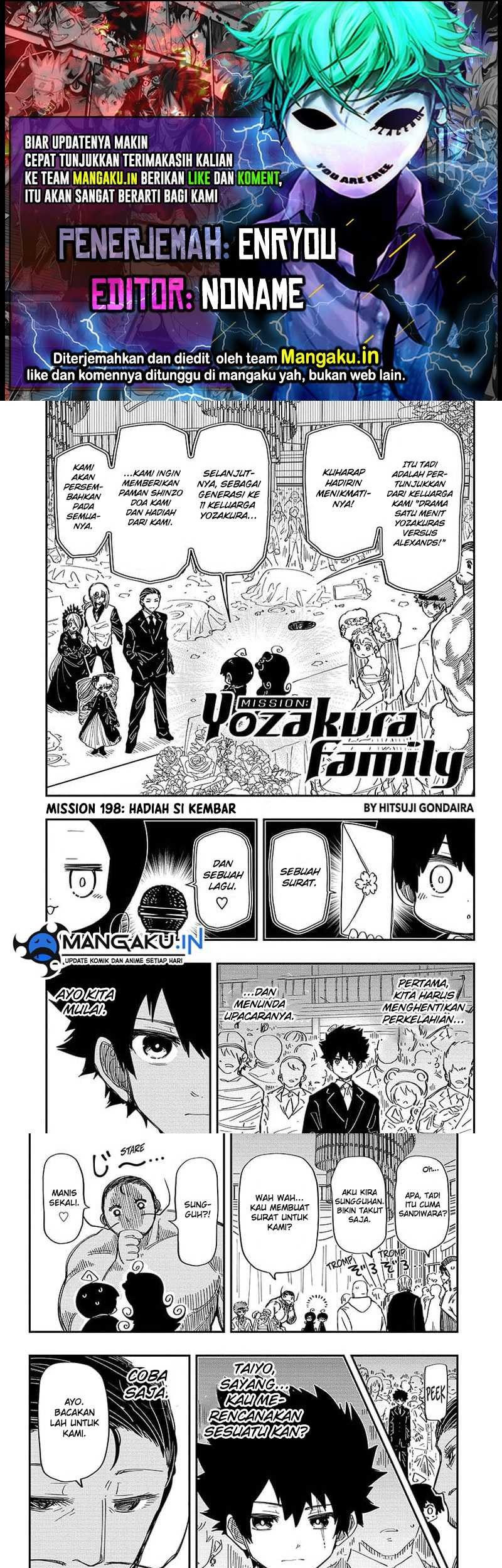Baca Komik Mission: Yozakura Family Chapter 198 Gambar 1