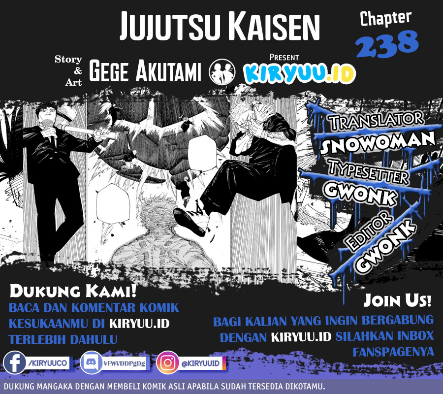 Baca Komik Jujutsu Kaisen Chapter 238 Gambar 1