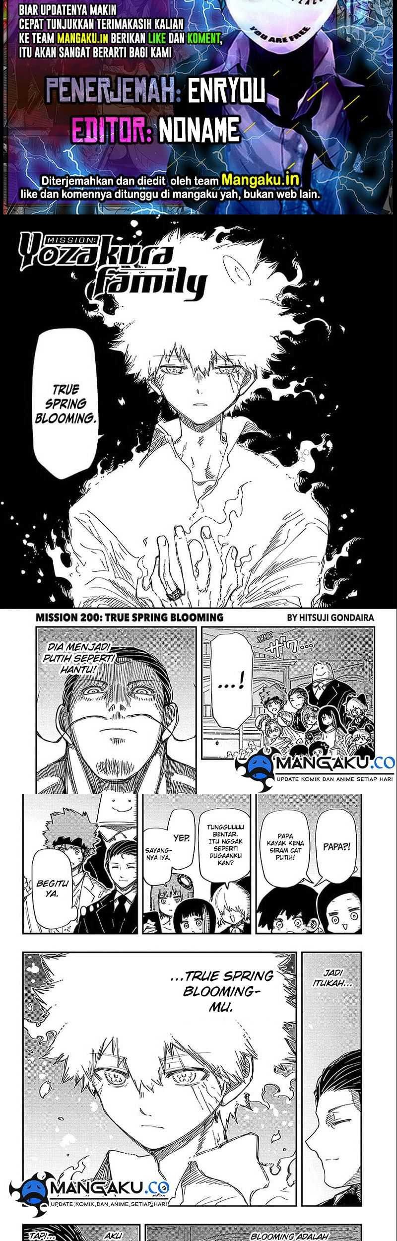 Baca Komik Mission: Yozakura Family Chapter 200 Gambar 1
