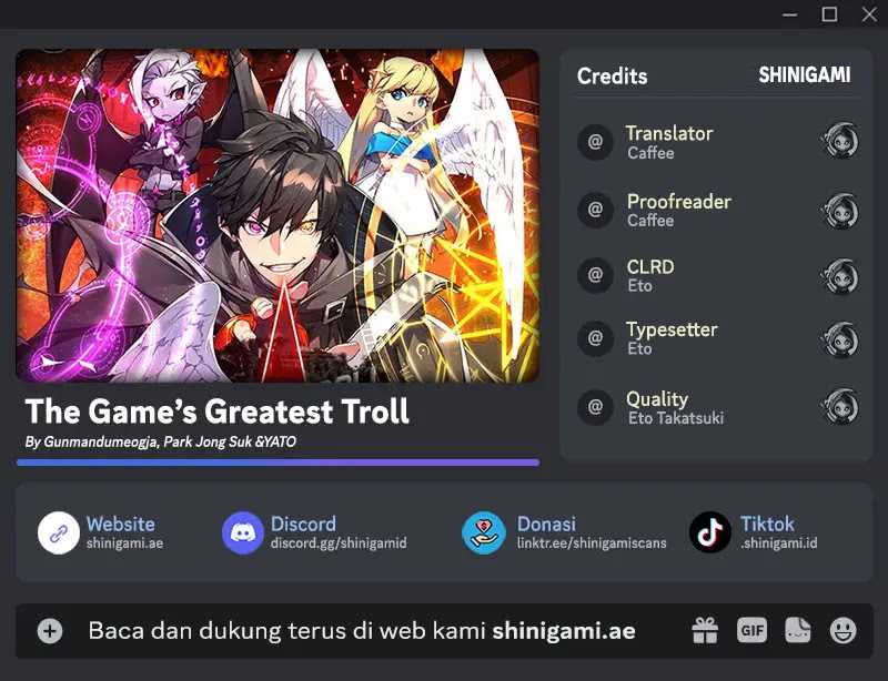 Baca Komik The Game’s Top Troll Chapter 56 Gambar 1