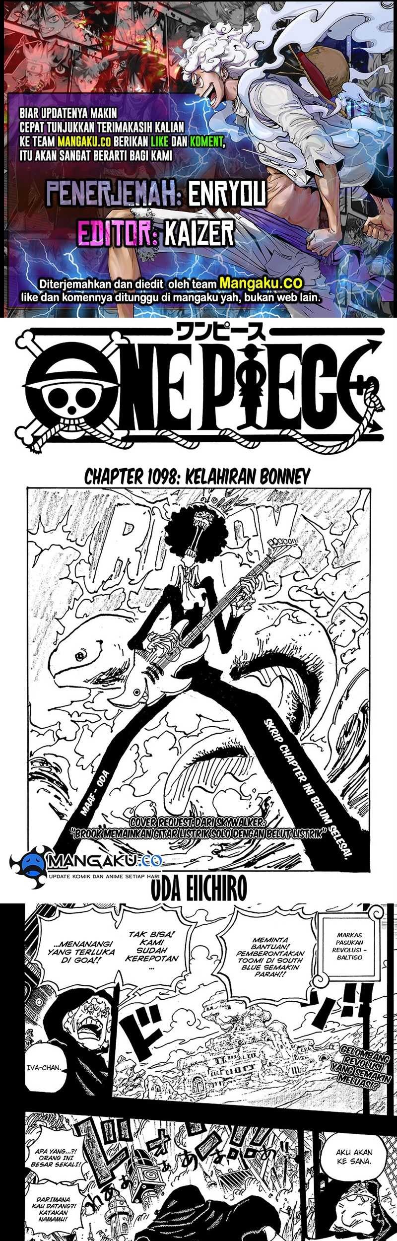 Baca Komik One Piece Chapter 1098 Gambar 1