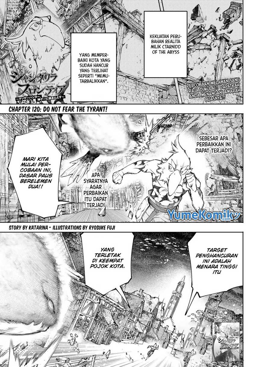 Shangri-La Frontier ~ Kusoge Hunter, Kamige ni Idoman to su~ Chapter 120 Gambar 3