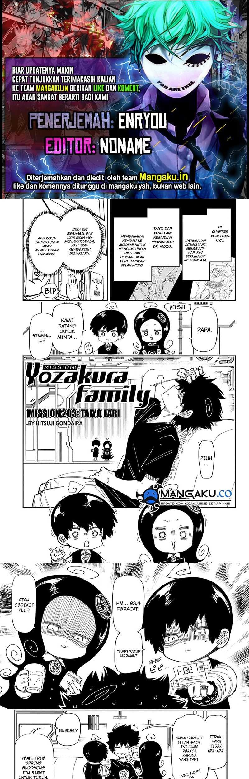 Baca Komik Mission: Yozakura Family Chapter 203 Gambar 1