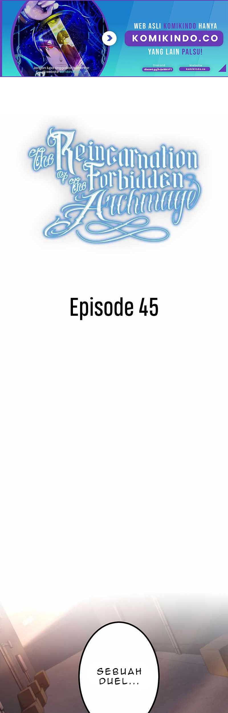 Manhwa The Reincarnation of the Forbidden Archmage Chapter 45 gambar nomor 2
