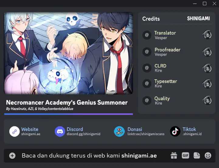 Baca Komik Necromancer Academy’s Genius Summoner Chapter 02 Gambar 1