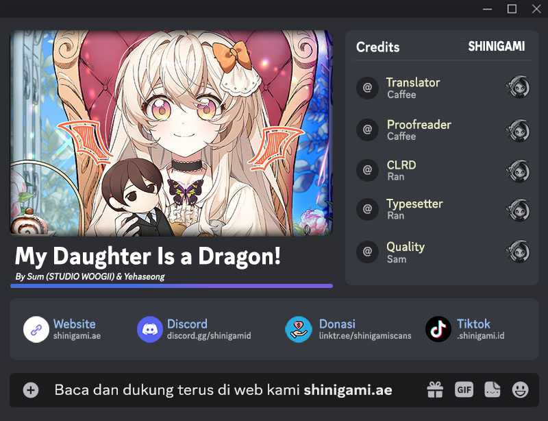 Komik My Daughter Is a Dragon! Chapter 66 gambar nomor 1