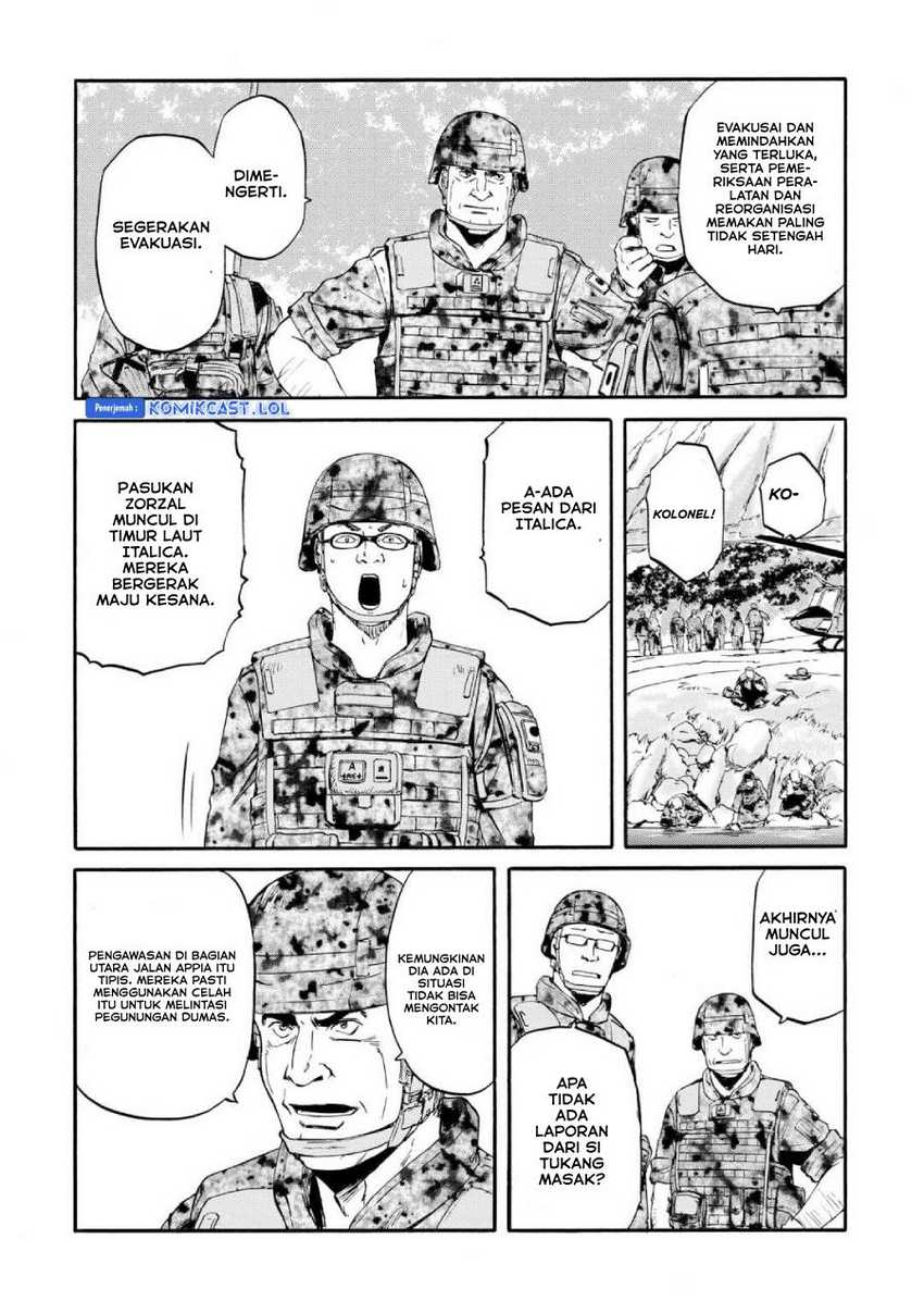 Gate – Jietai Kare no Chi nite Kaku Tatakeri Chapter 128 Gambar 27