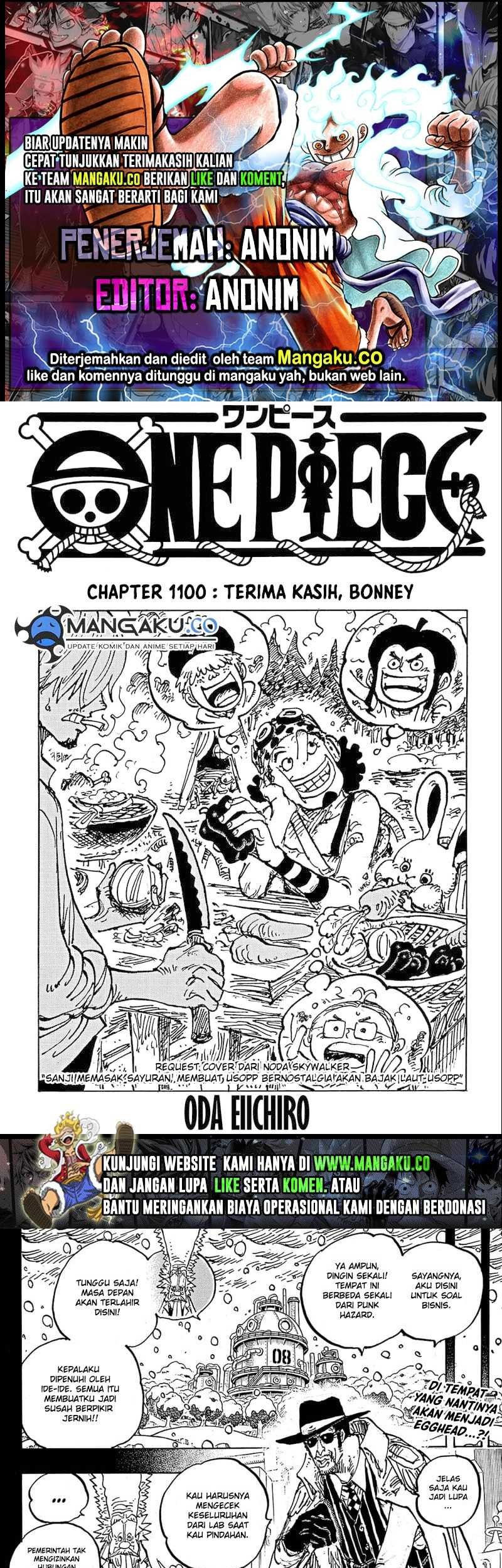 Baca Komik One Piece Chapter 1100 Gambar 1
