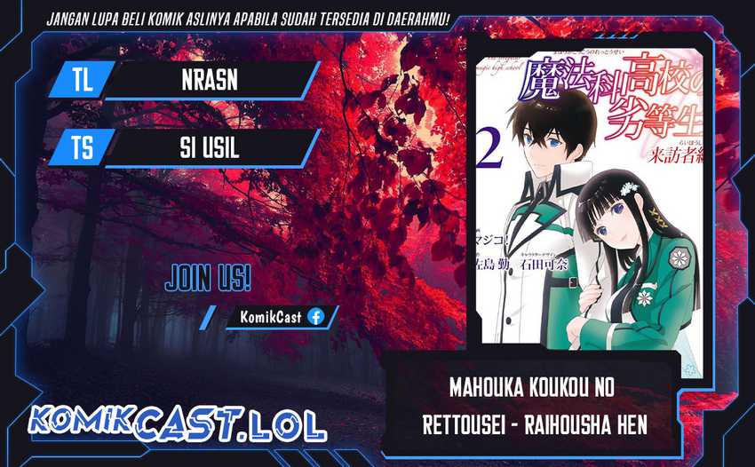 Baca Komik Mahouka Koukou no Rettousei – Raihousha-hen Chapter 19 Gambar 1