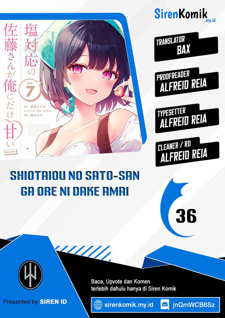 Baca Komik Shiotaiou no Sato-san ga Ore ni dake Amai Chapter 36 Gambar 1