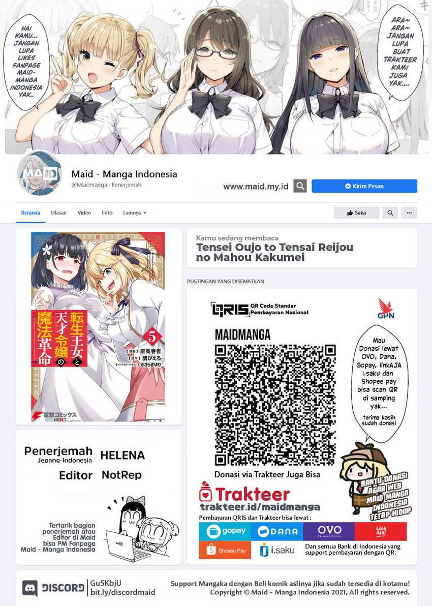 Baca Manga Tensei Oujo to Tensai Reijou no Mahou Kakumei Chapter 35 Gambar 2