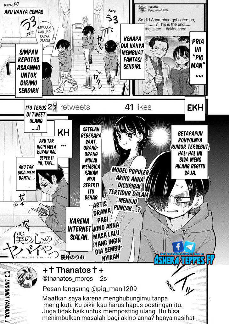 Baca Manga Boku no Kokoro no Yabai yatsu Chapter 97 Gambar 2