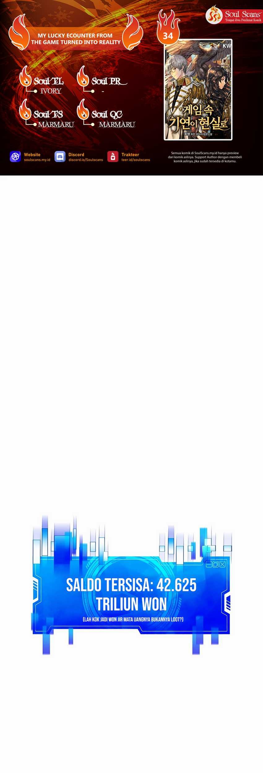 Komik My Lucky Encounter From the Game Turned Into Reality Chapter 34 gambar nomor 1