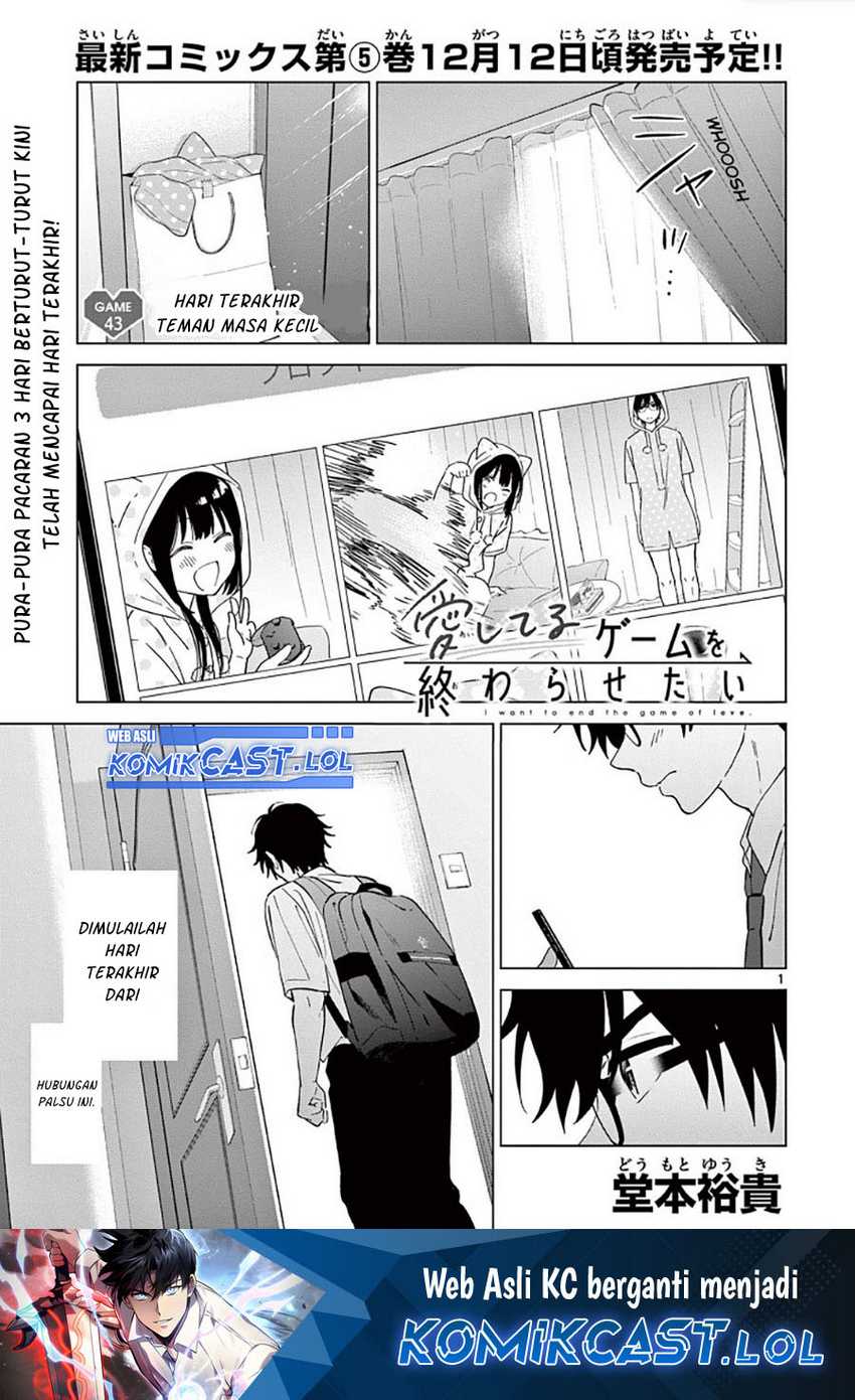 Baca Manga Aishiteru Game wo Owarasetai Chapter 43 Gambar 2