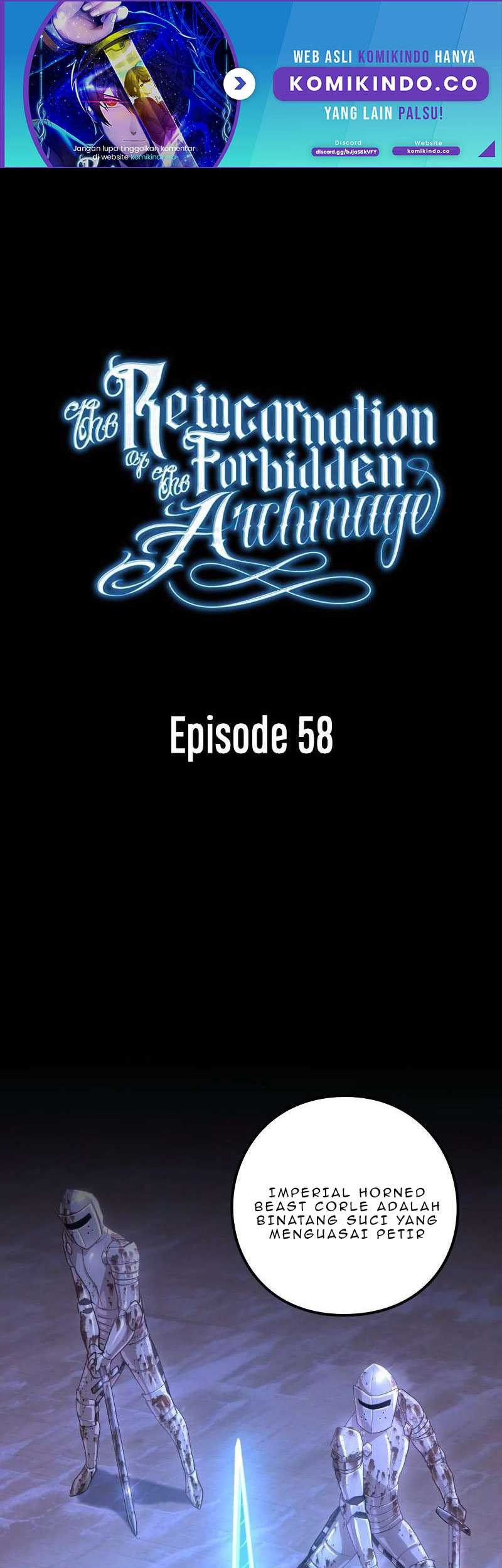 Manhwa The Reincarnation of the Forbidden Archmage Chapter 58 gambar nomor 2