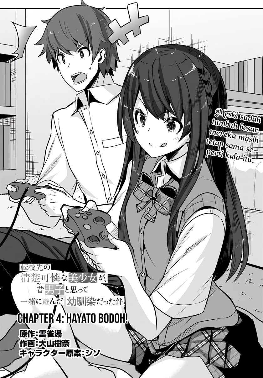 Baca Manga Tenkou-saki no Seiso Karen na Bishoujo ga, Mukashi Danshi to Omotte Issho ni Asonda Osananajimi datta Ken Chapter 04 Gambar 2