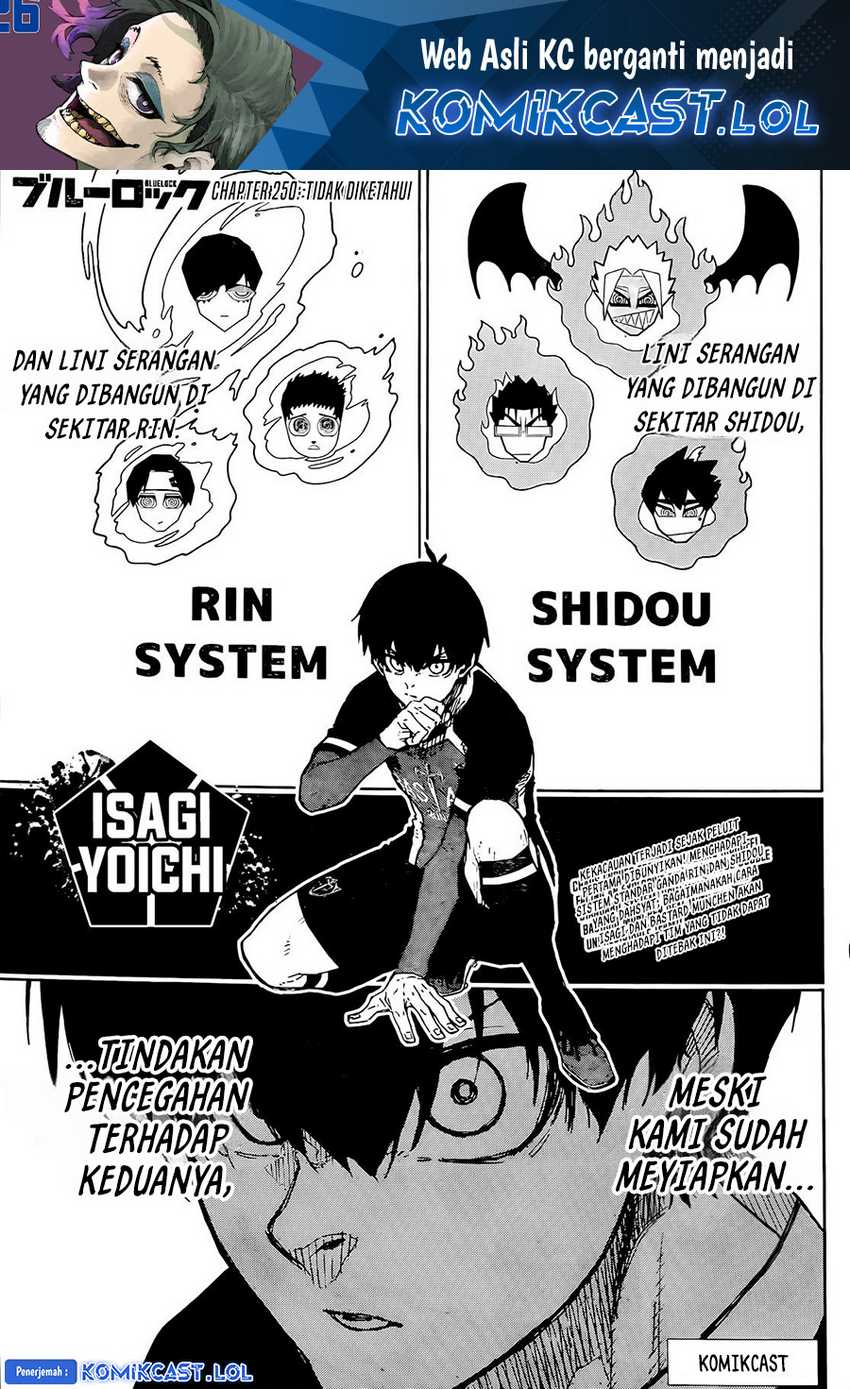 Manga Blue Lock Chapter 250 gambar nomor 2