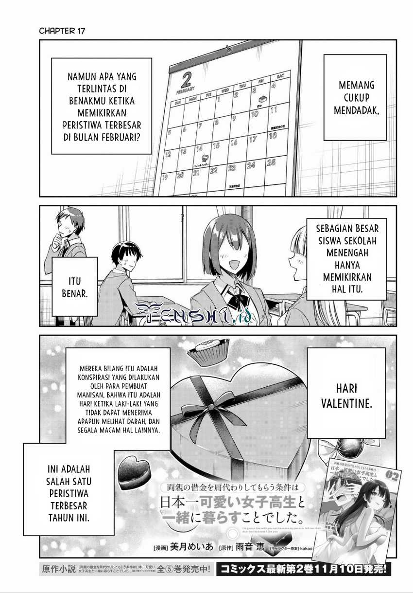 Baca Manga Ryoushin no Shakkin wo Katagawari Shite Morau Jouken wa Nihon’ichi Kawaii Joshikousei to Issho ni Kurasu Koto Deshita Chapter 17 Gambar 2