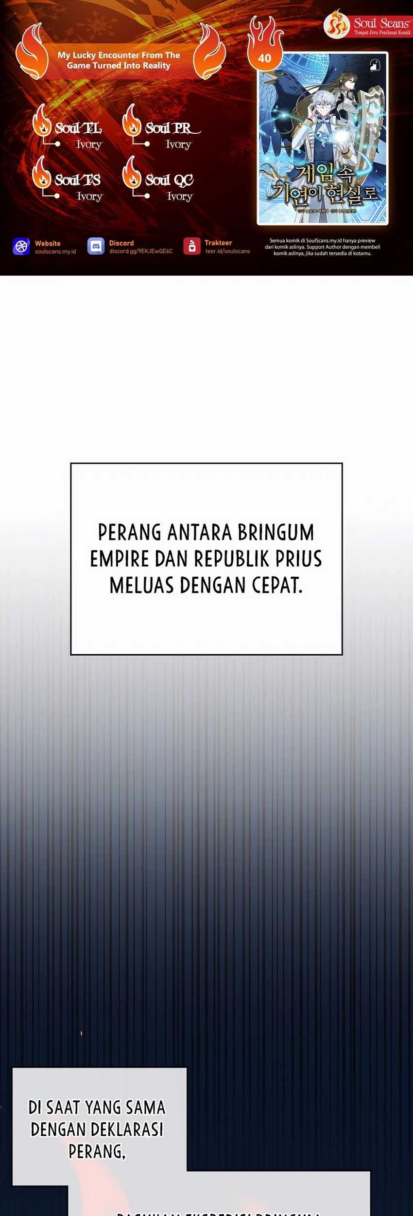 Komik My Lucky Encounter From the Game Turned Into Reality Chapter 40 gambar nomor 1