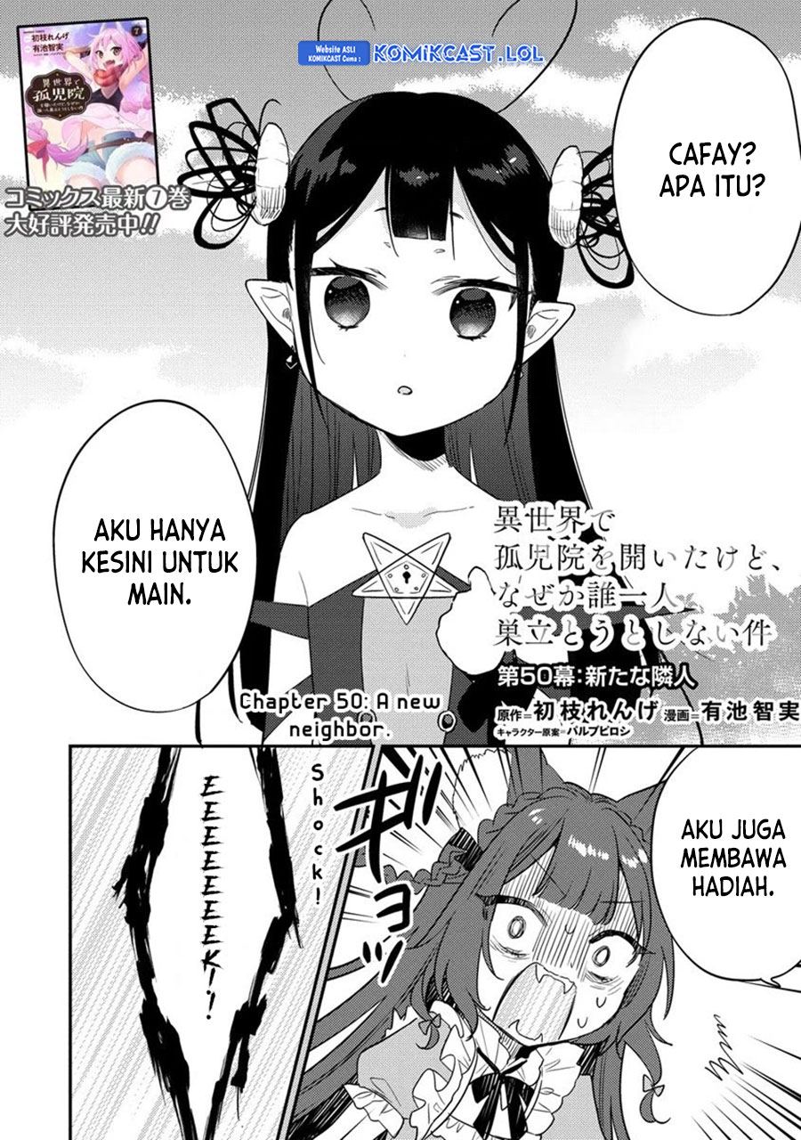 Komik Isekai de Kojiin wo Hiraita kedo, Naze ka Darehitori Sudatou to Shinai Ken - Chapter Chapter 50 - Halaman 3