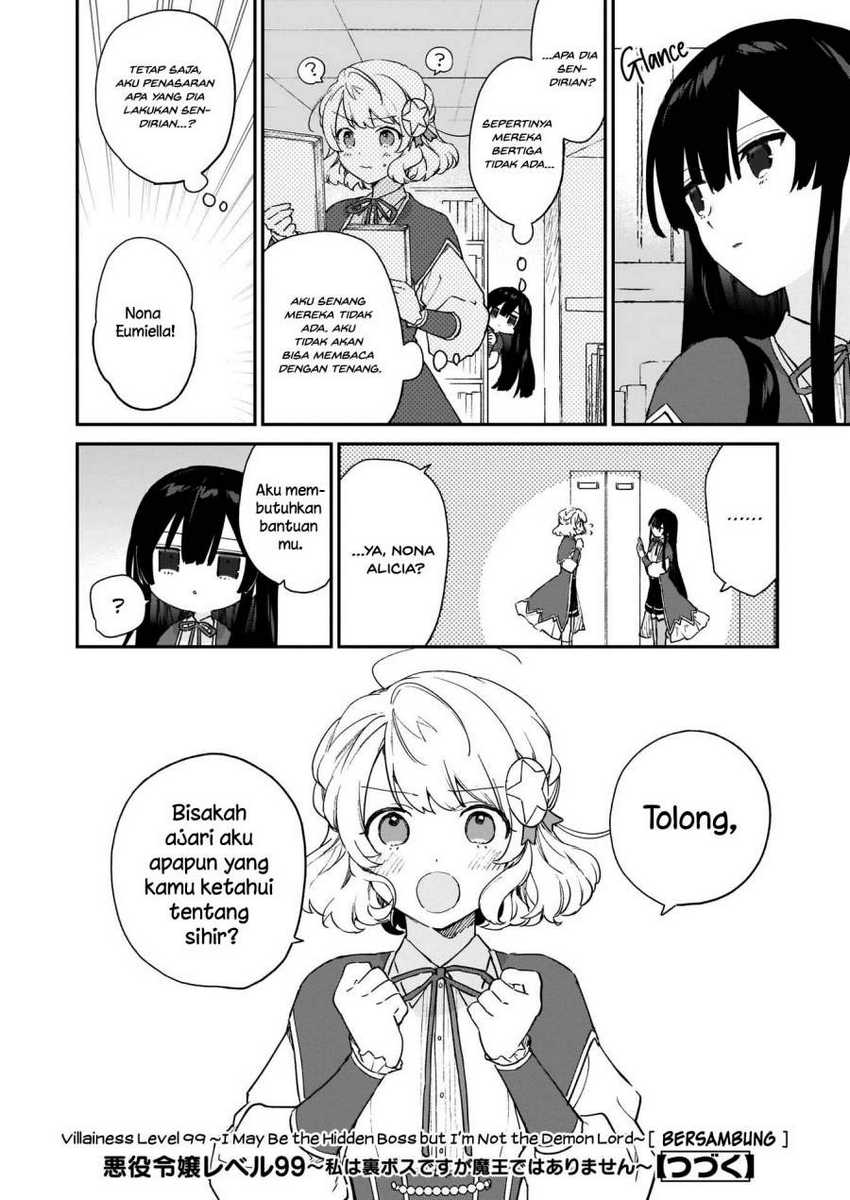 Akuyaku Reijou Level 99: Watashi wa UraBoss desu ga Maou de wa Arimasen Chapter 09.1 Gambar 14