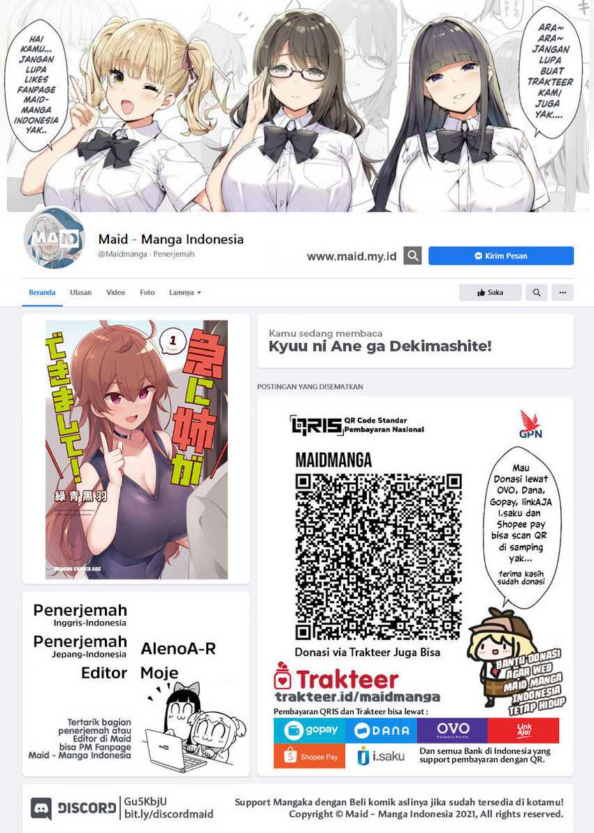 Baca Manga Kyuu ni Ane ga Dekimashite! Chapter 15 Gambar 2