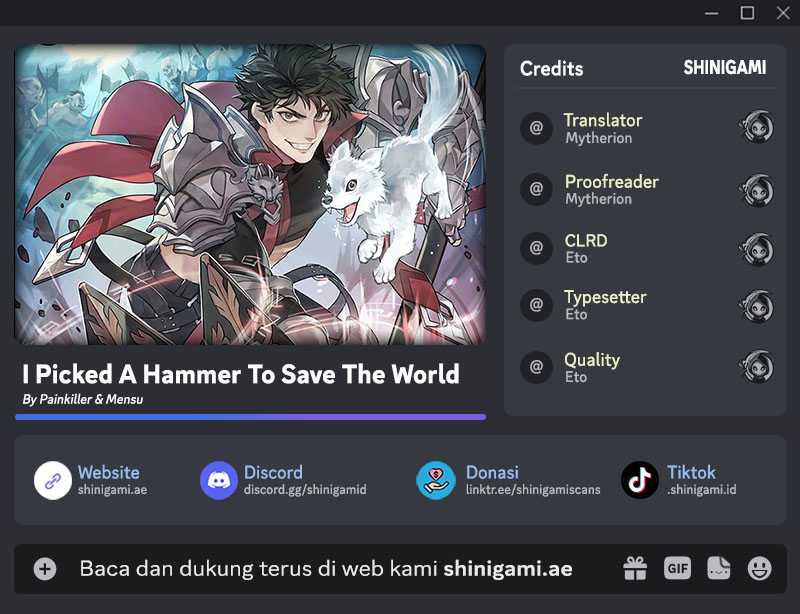 Baca Komik I Picked A Hammer To Save The World Chapter 67 Gambar 1
