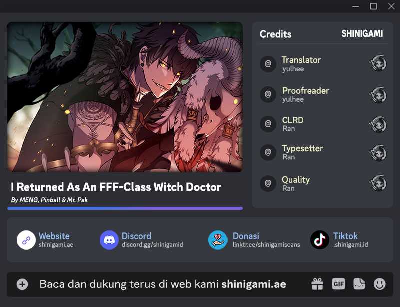 Komik I Returned As An FFF-Class Witch Doctor Chapter 64 gambar nomor 1