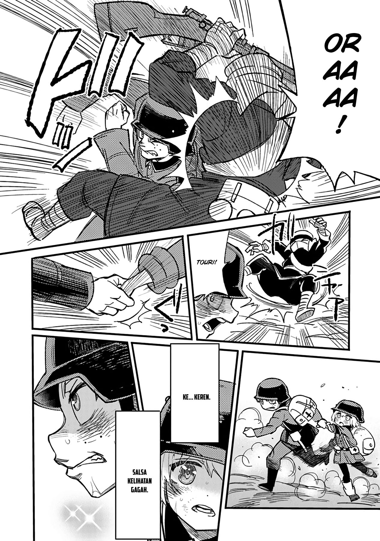 TS Eiseihei-san no Senjou Nikki Chapter 03.3 Gambar 5