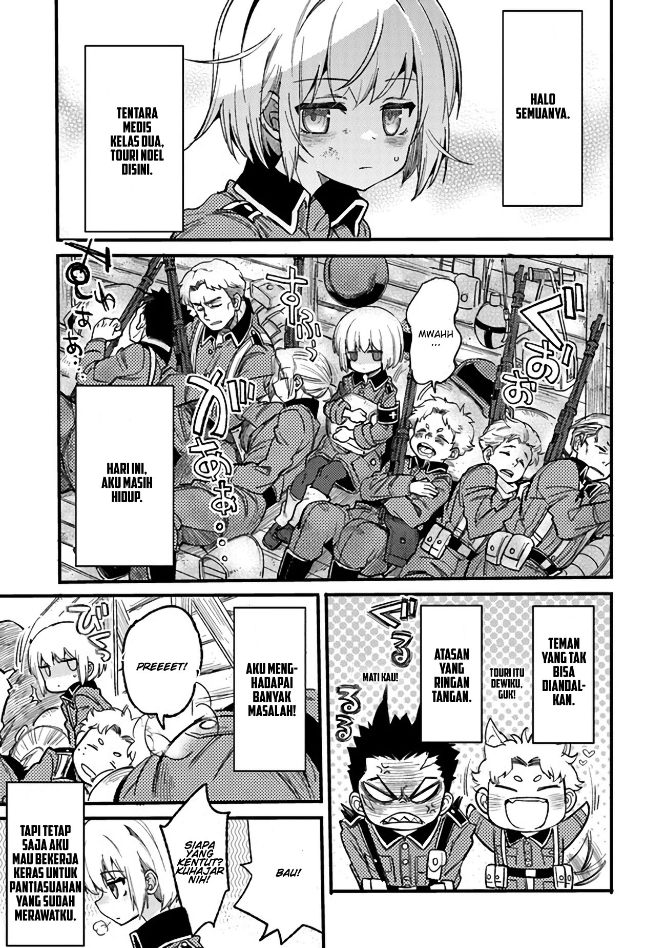 Baca Manga TS Eiseihei-san no Senjou Nikki Chapter 03.1 Gambar 2