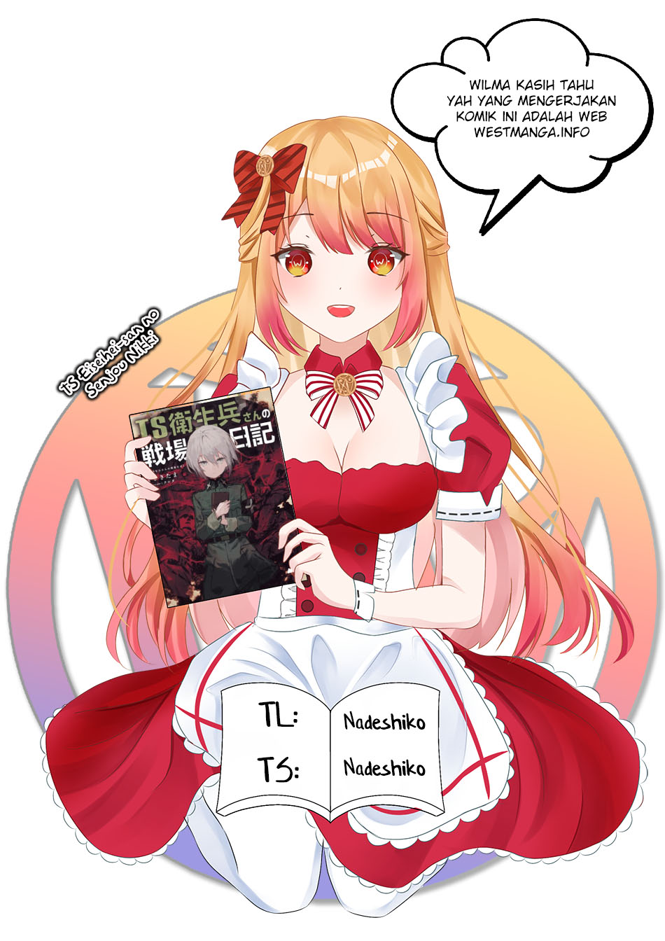 Baca Komik TS Eiseihei-san no Senjou Nikki Chapter 02.2 Gambar 1