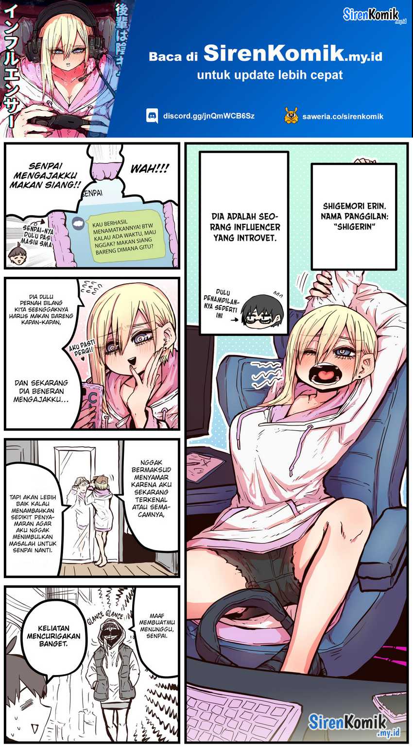 Baca Manga Kouhai wa Inkya Agari no Infuruensaa Chapter 02 Gambar 2