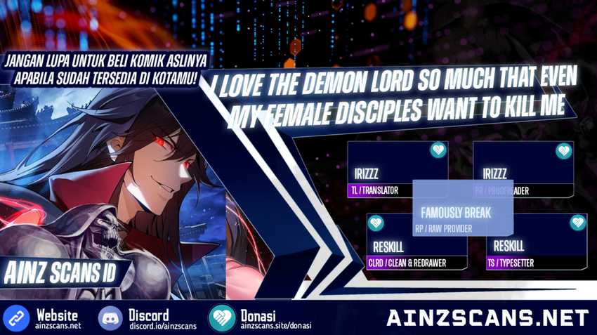 Baca Komik I Love the Demon Lord So Much That Even My Female Disciples Want to Kill Me Chapter 01 Gambar 1
