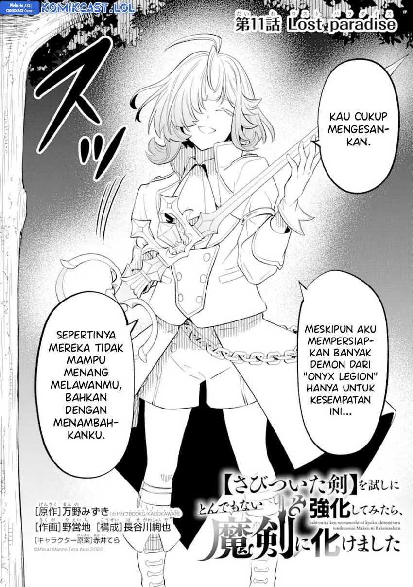 Sabitsuita Ken wo Tameshi ni Kyouka Shite Mitara, Tondemonai Maken ni Bakemashita Chapter 11 Gambar 3