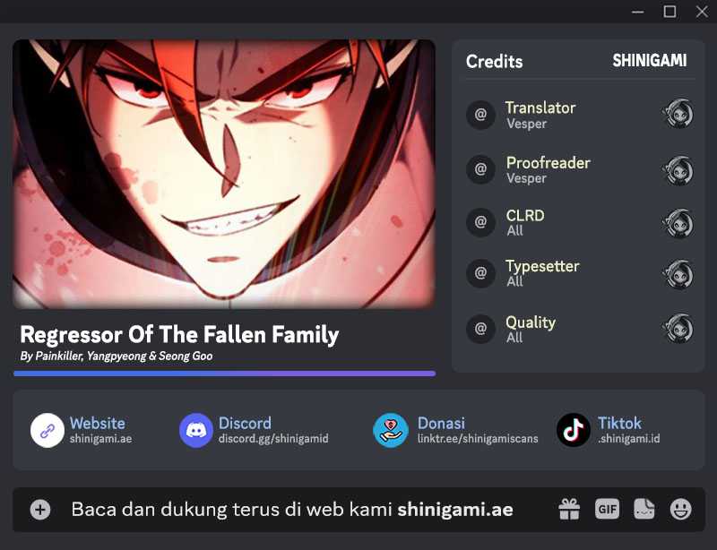 Baca Komik Regressor Of The Fallen Family Chapter 17 Gambar 1