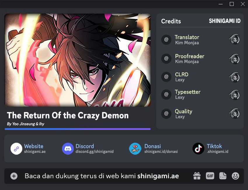 Komik Return of the Mad Demon Chapter 113 gambar nomor 1