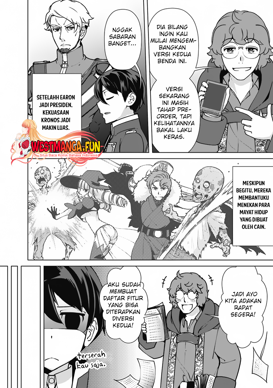 Rettou Me no Tensei Majutsushi Shiitage Rareta Moto Yuusha wa Mirai no Sekai o Yoyuu de Ikinuku Chapter 114 Gambar 8