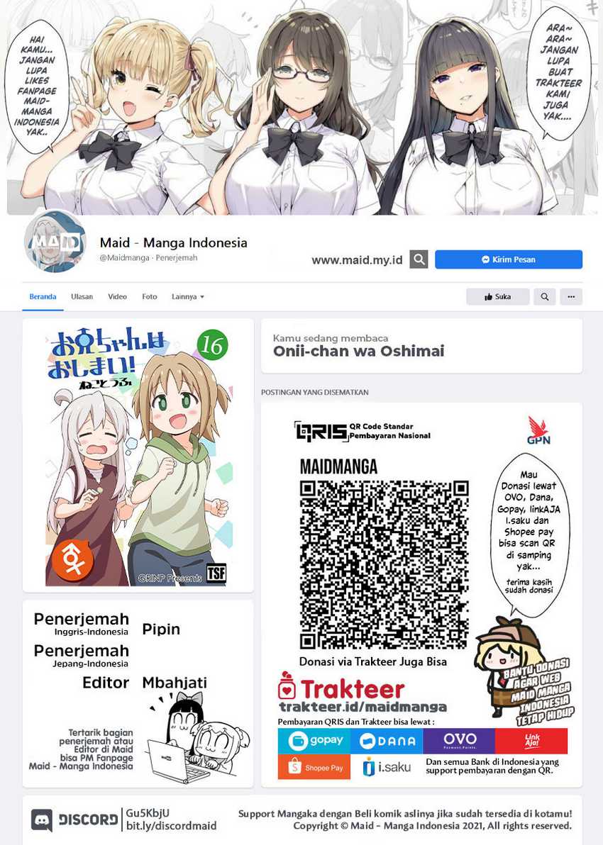 Baca Manga Onii-chan wa Oshimai Chapter 80 Gambar 2