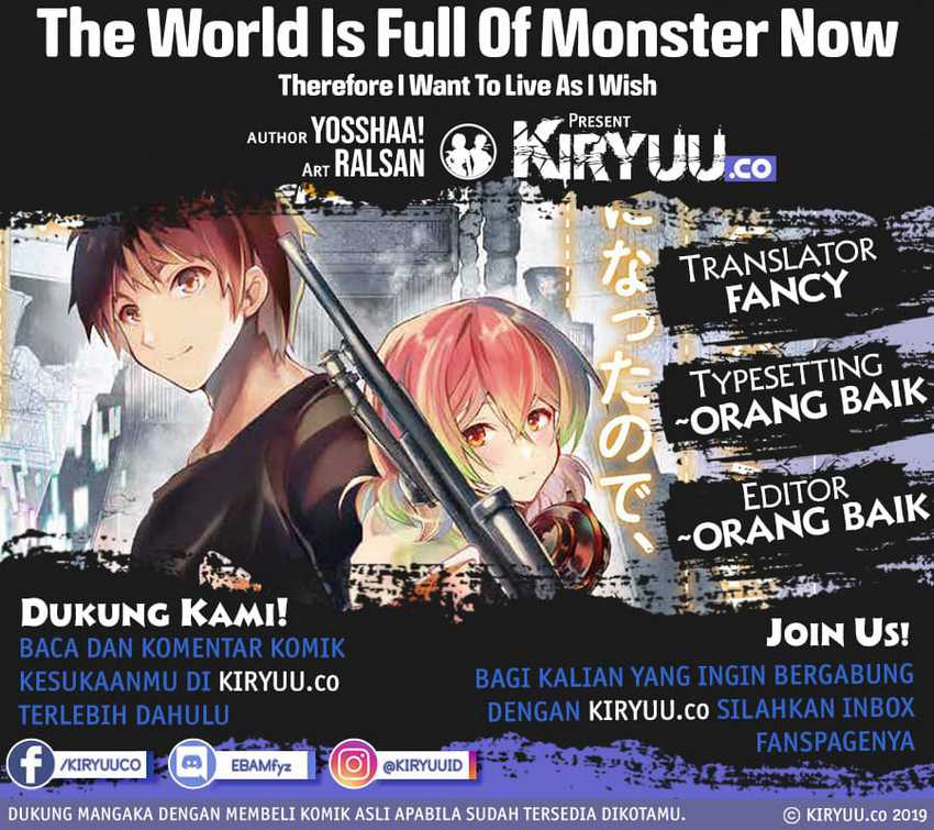 Baca Komik The World is Full of Monsters Now, Therefor I Want to Live as I Wish Chapter 08 Gambar 1