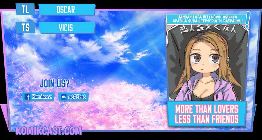 Baca Komik More Than Lovers Less Than Friends Chapter 01 Gambar 1